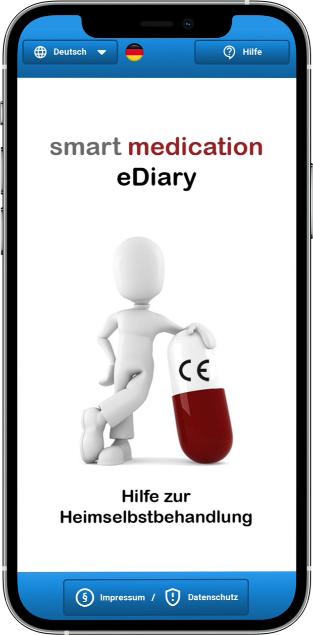iPhone 12 mit Bild smart medication eDiary