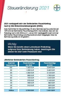 Steueränderung 2021 Steueränderung 2021